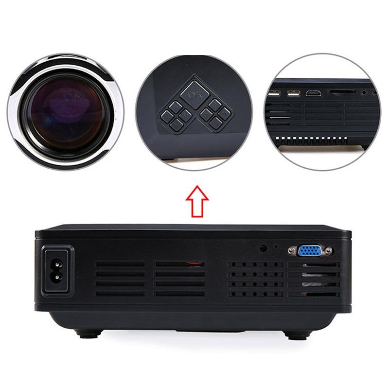 4 Lcd Display Smart Projector 800X400P Remote Av / Vga / Hdmi / Usbx2 / Tf / Audio 6