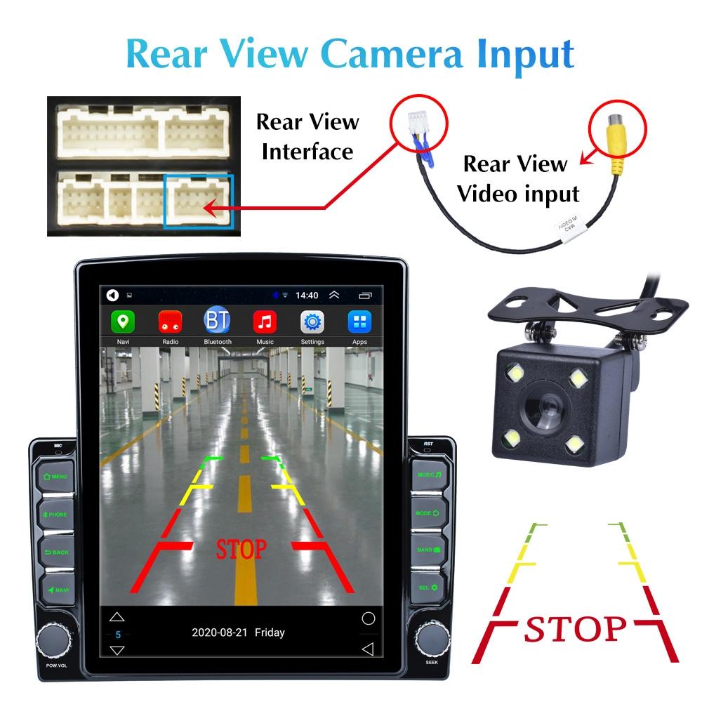 9.7 Inch Vertical Screen Car Android Mp5 Player - Phone Link Gps Fm Steering Wheel Control 3