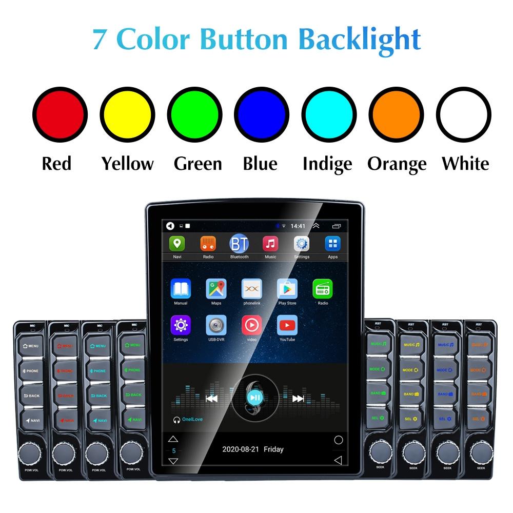 9.7 Inch Vertical Screen Car Android Mp5 Player - Phone Link Gps Fm Steering Wheel Control 6