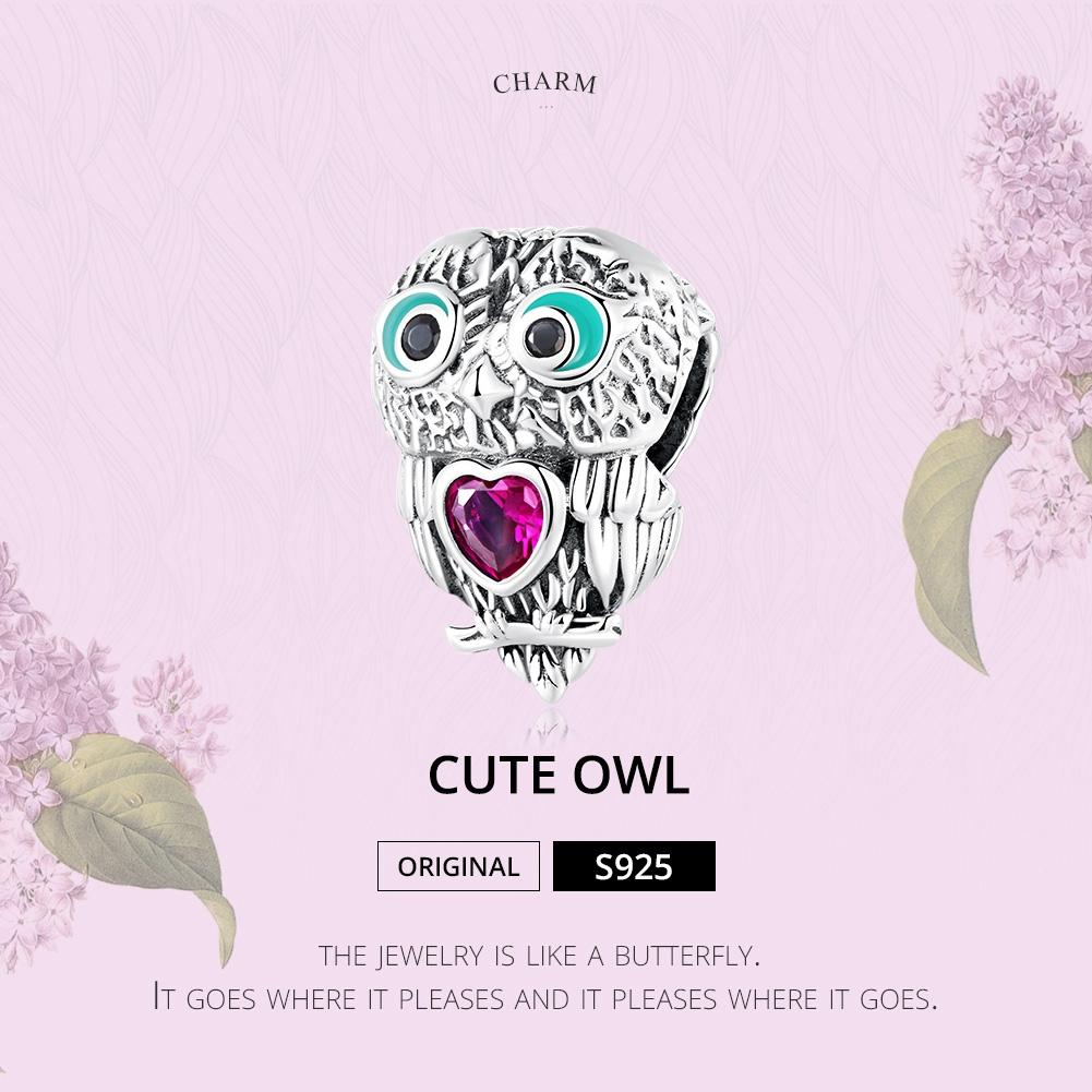 925 Sterling Silver Owl Beads For Diy Bracelets & Necklaces 3