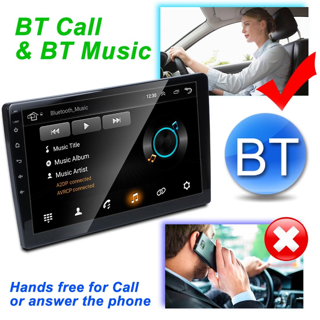 10.1 Inch Android 8.1 Car Mp5 Player - Fm Bluetooth Gps Tf Card 4