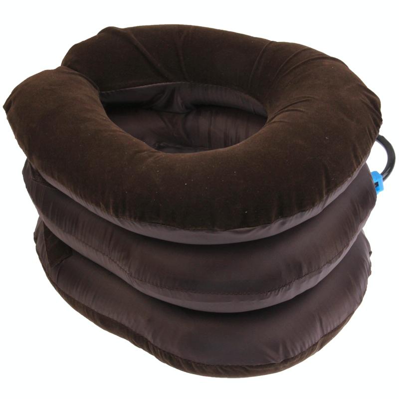 3-Layer Neck Massager For Cervical Vertebrae Brown 4