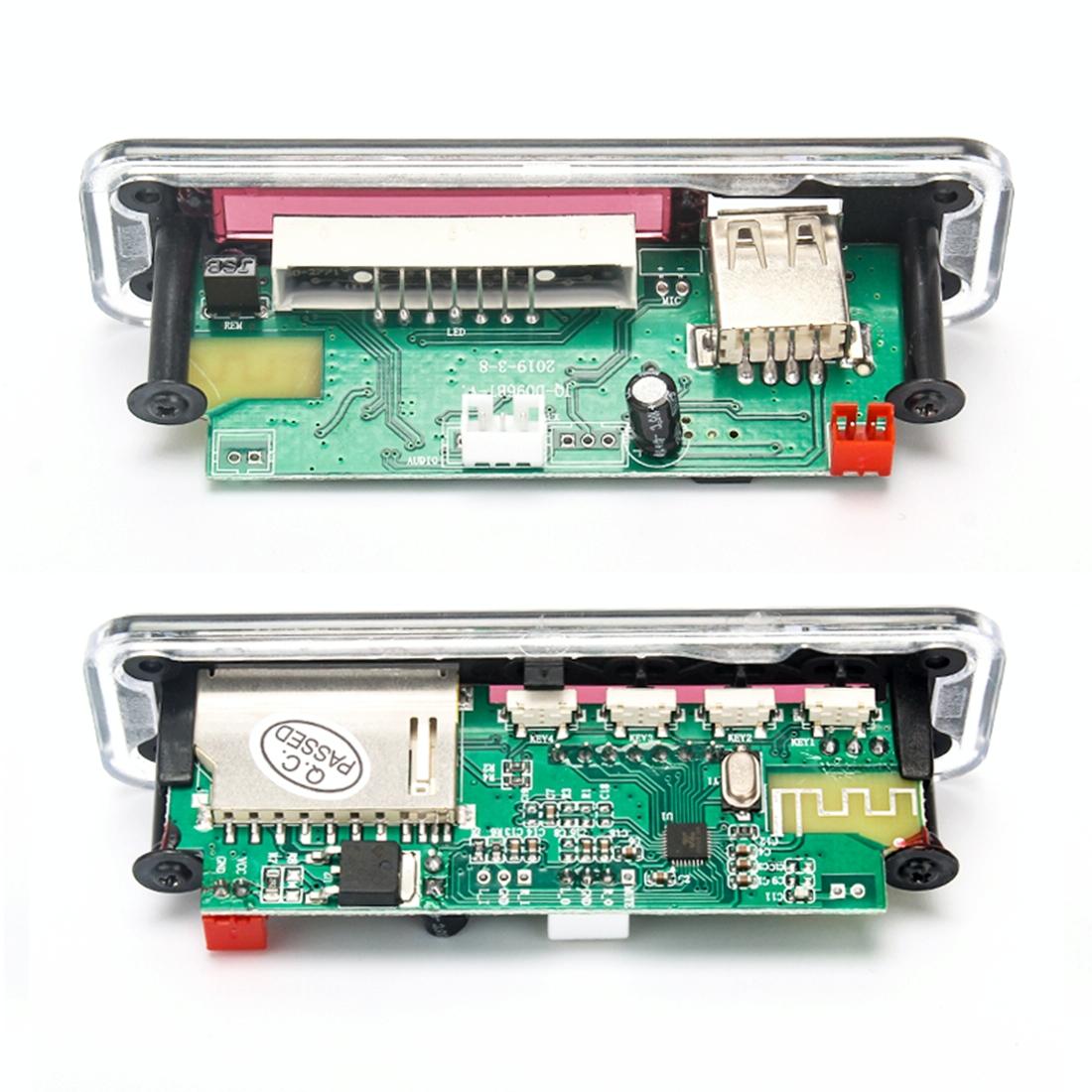 12V Car Audio Mp3 Player Board With Bluetooth & Remote - Fm Radio Sd / Usb 5
