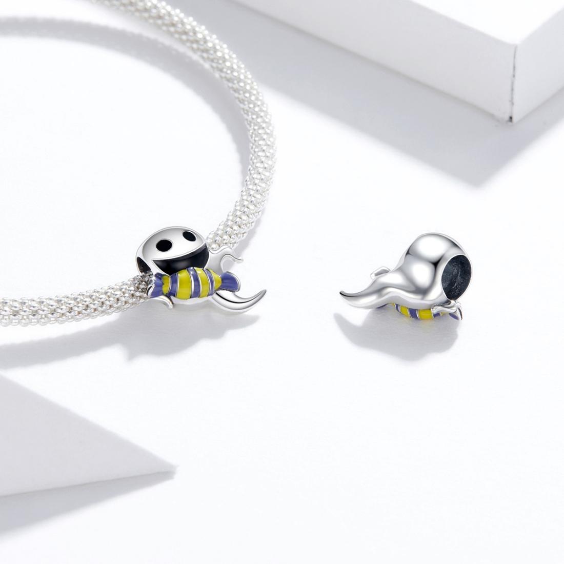925 Sterling Silver Ghost Bead Bracelet & Necklace Set 7