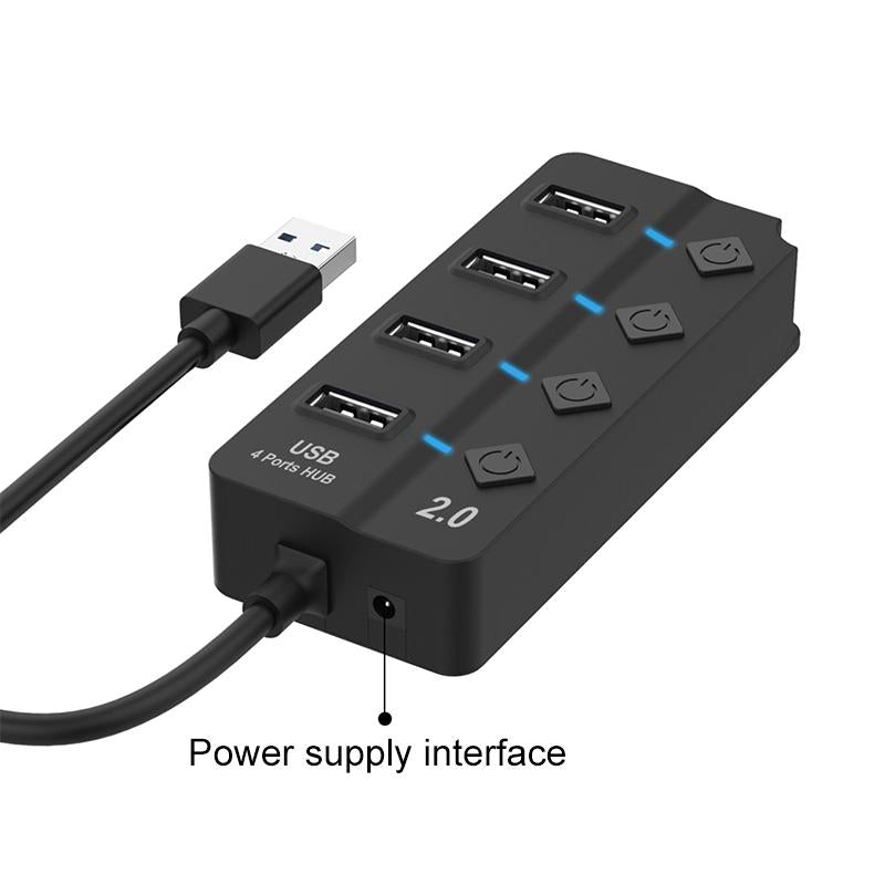 Usb 3.0 To 4 Usb 2.0 Splitter With Independent Switch 3