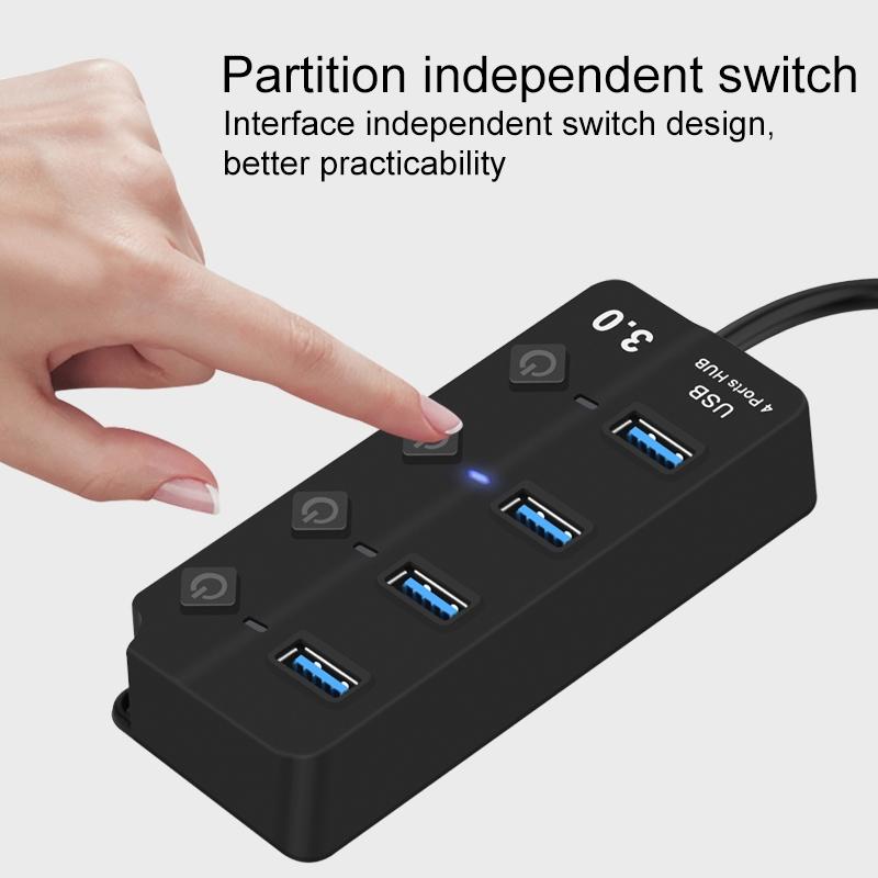 Usb 3.0 To 4 Usb 2.0 Splitter With Independent Switch 5