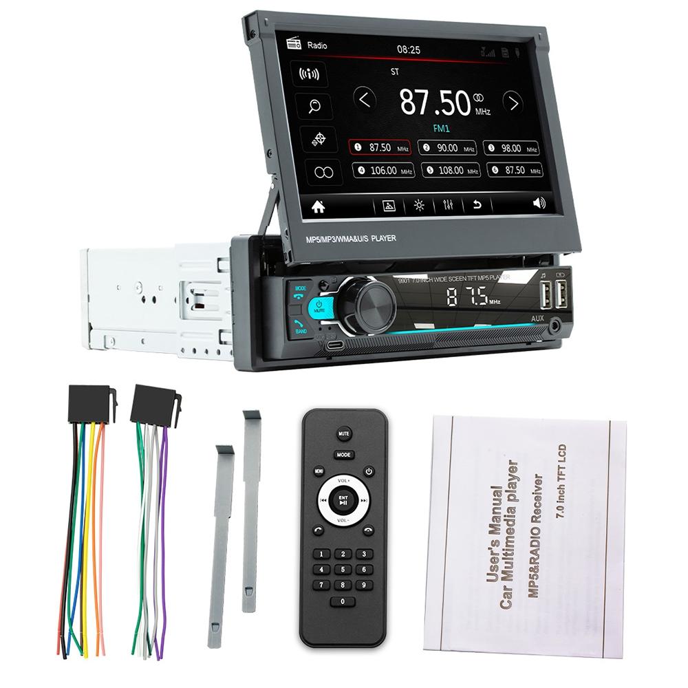 7 Inch Car Mp5 Player Fm Mobile Internet Retractable 8