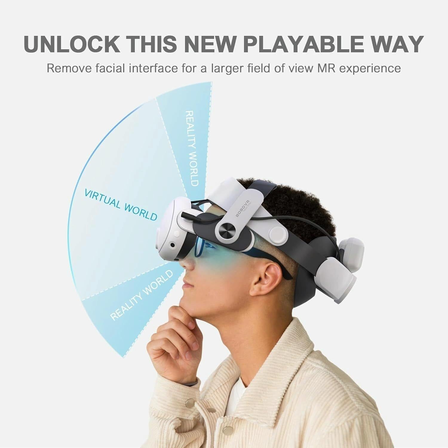 Meta Quest 3 Vr Head Strap with Dual Batteries 5