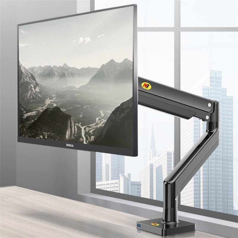 Adjustable Aluminum Monitor Holder - Rotatable 22-40 Inches 10