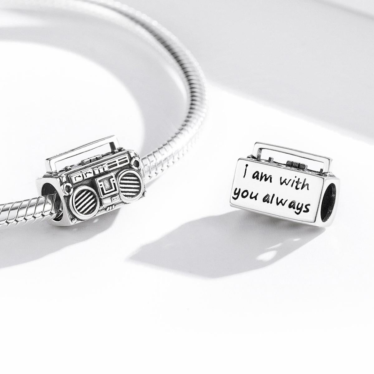 925 Sterling Silver Vintage Radio Bead Bracelet / Necklace Accessory 6