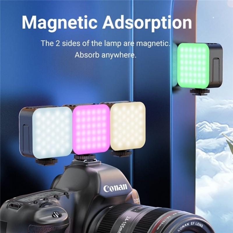 Mini Rgb Video Lamp with Magnetic Adsorption for Live Broadcast 8