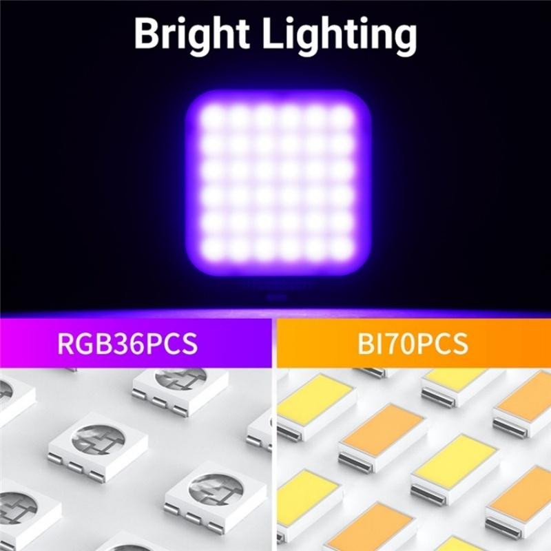 Mini Rgb Video Lamp with Magnetic Adsorption for Live Broadcast 9