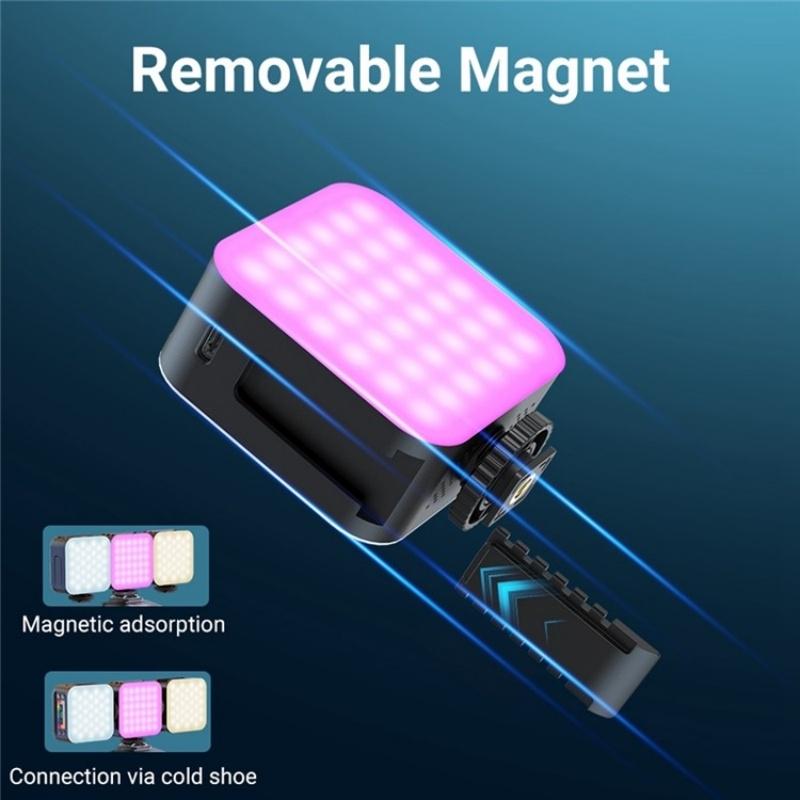 Mini Rgb Video Lamp with Magnetic Adsorption for Live Broadcast 11