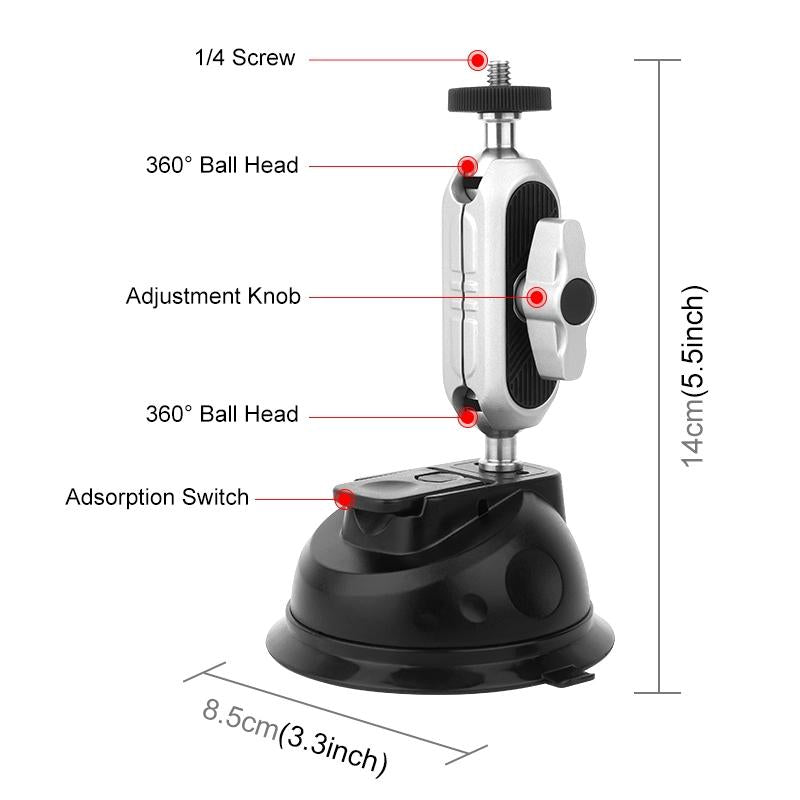Universal Car Phone Mount with Suction Cup Arm 3