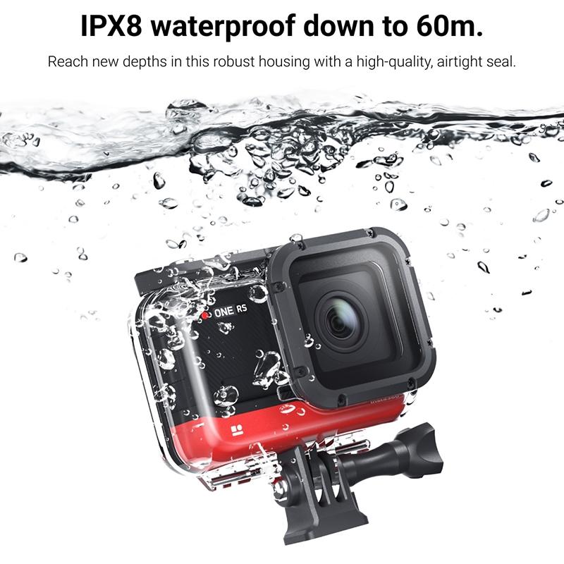 Waterproof 60m Diving Case for Insta360 one Rs 4k Camera 7