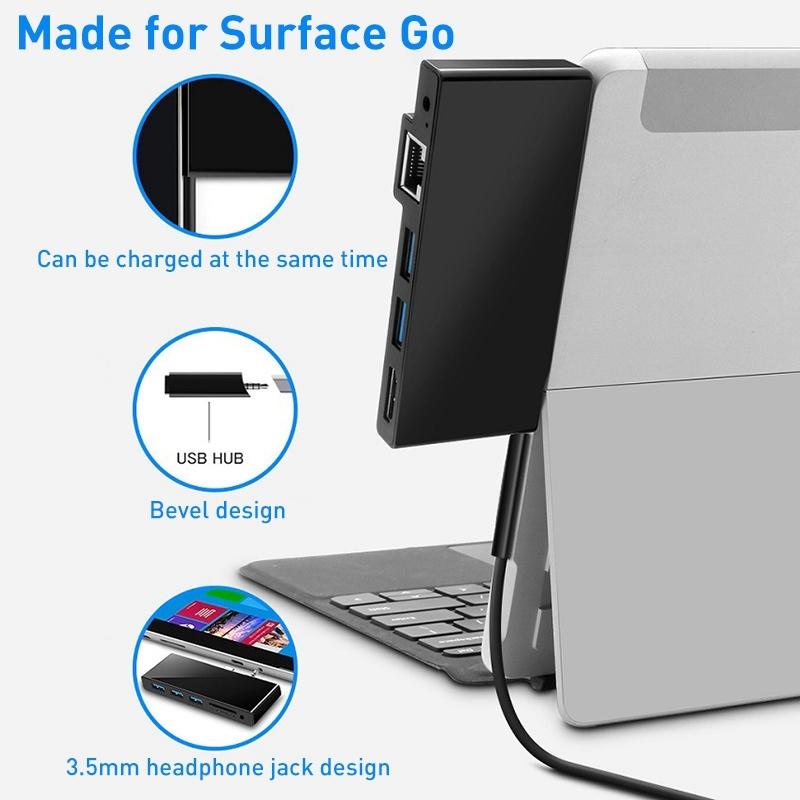 Type-C To Usb3.0 / Hdmi / Rj45 Hub For Surface Pro Go 4