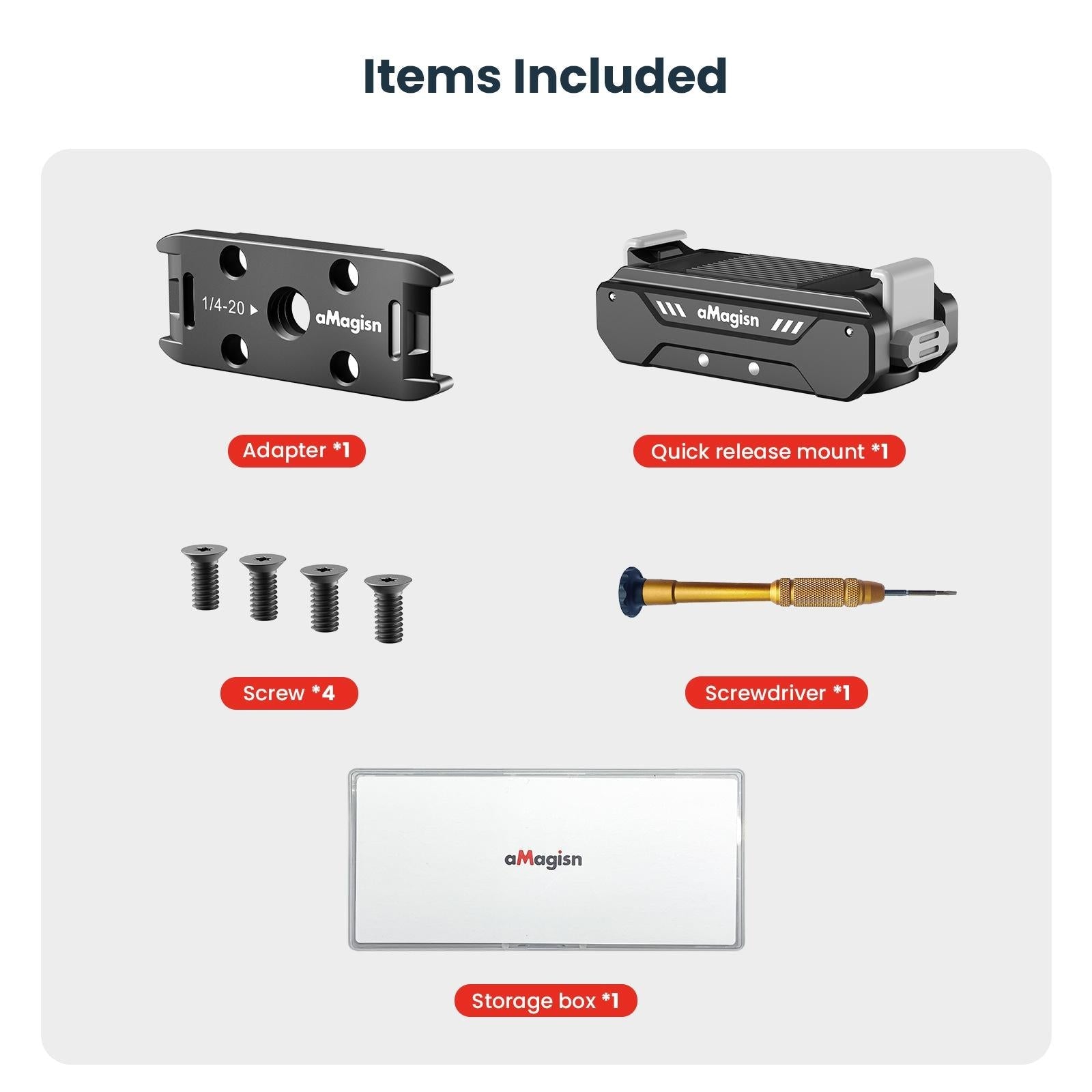 Magisn Magnetic Kit for Gopro Hero12 / 11 / 10 / 9 - Metal Absorption 6