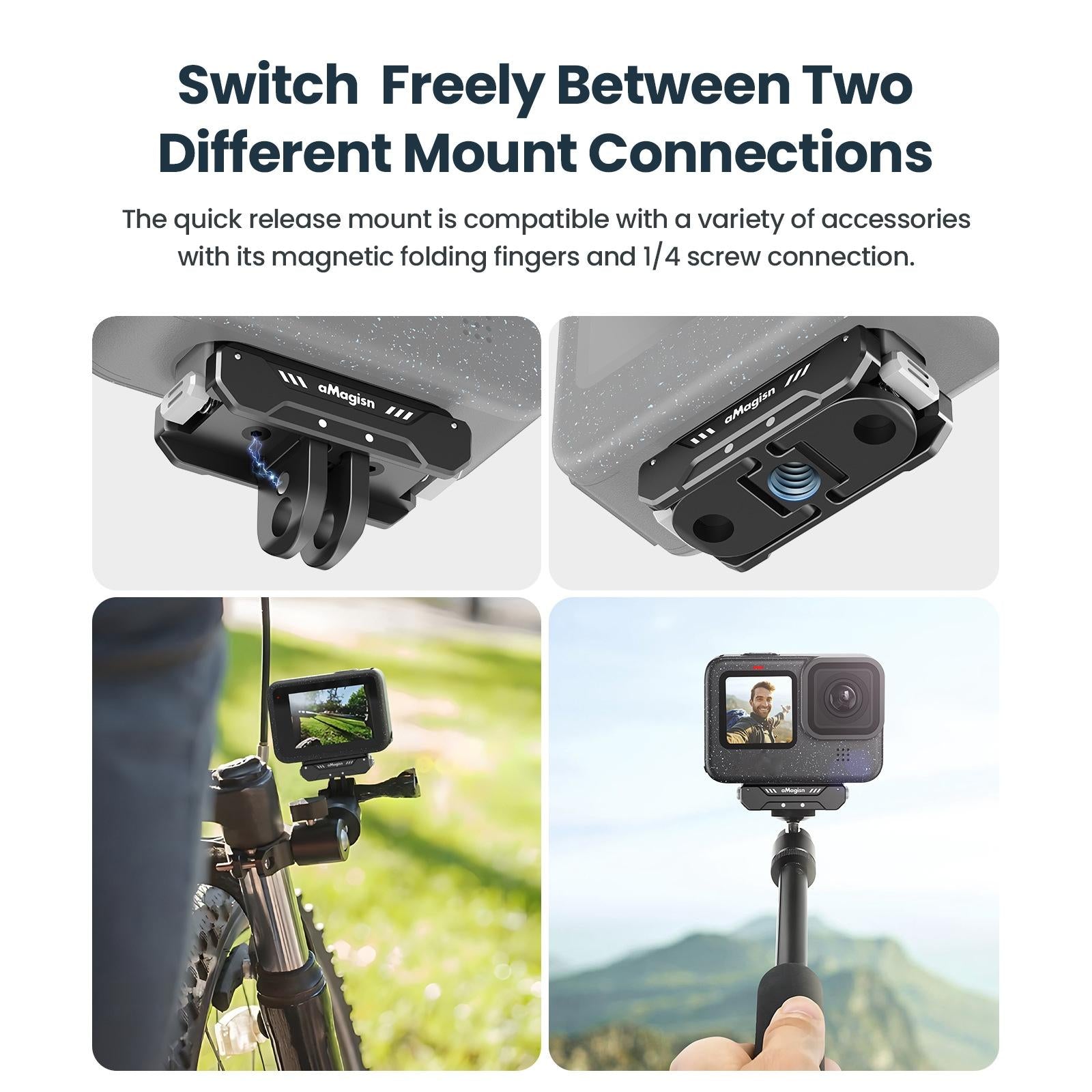 Magisn Magnetic Kit for Gopro Hero12 / 11 / 10 / 9 - Metal Absorption 14