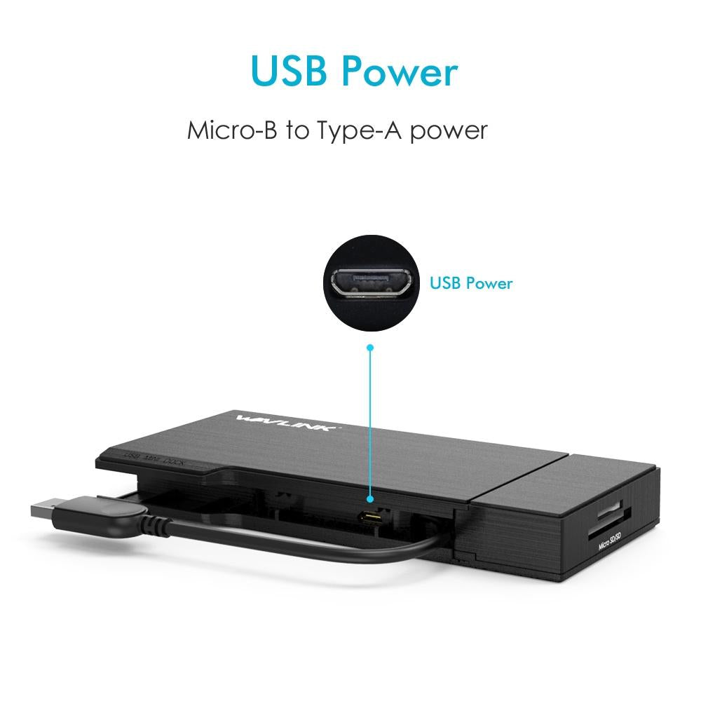 Usb3.0 Hd / Vga / Gigabit Ethernet Splitter Adapter 4