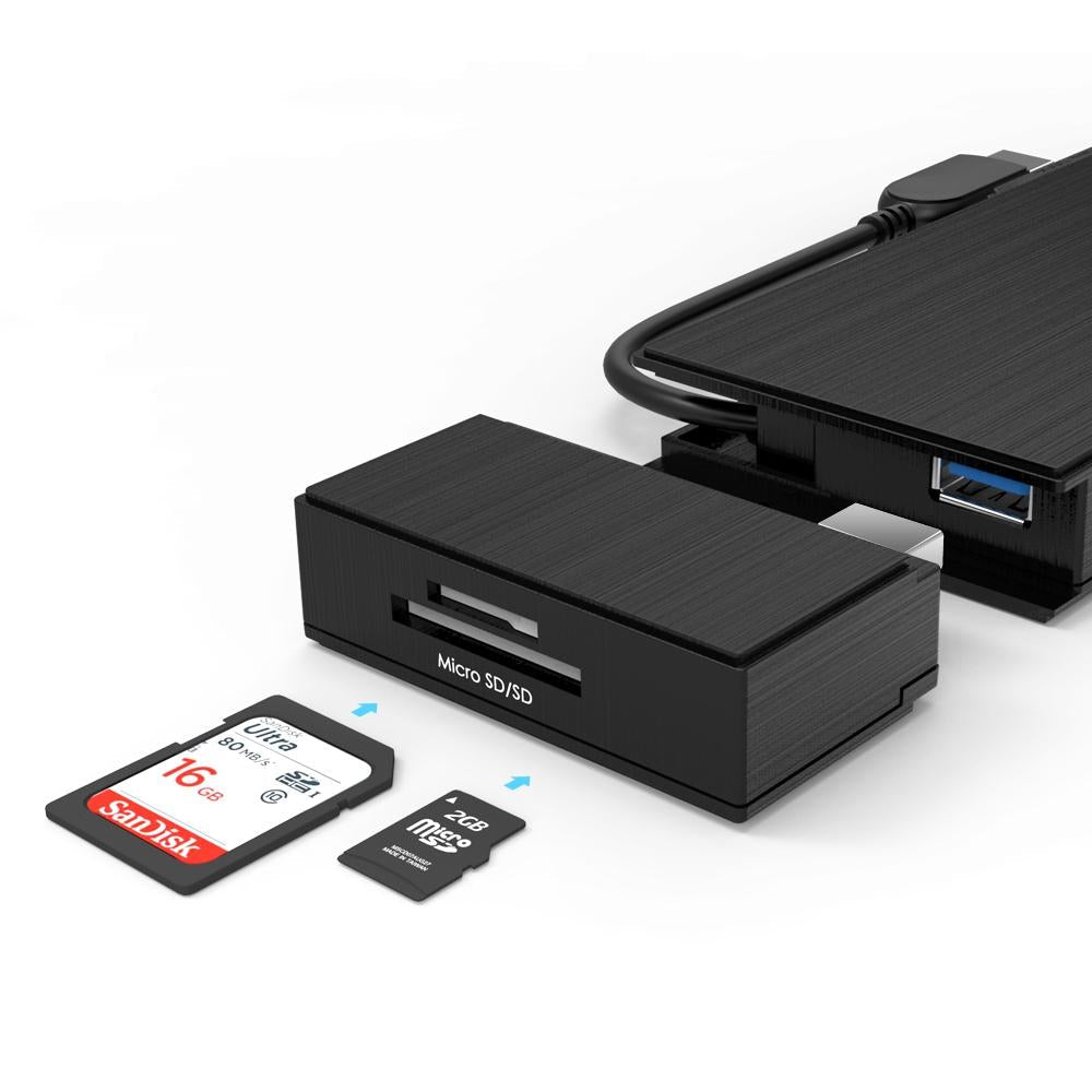 Usb3.0 Hd / Vga / Gigabit Ethernet Splitter Adapter 8