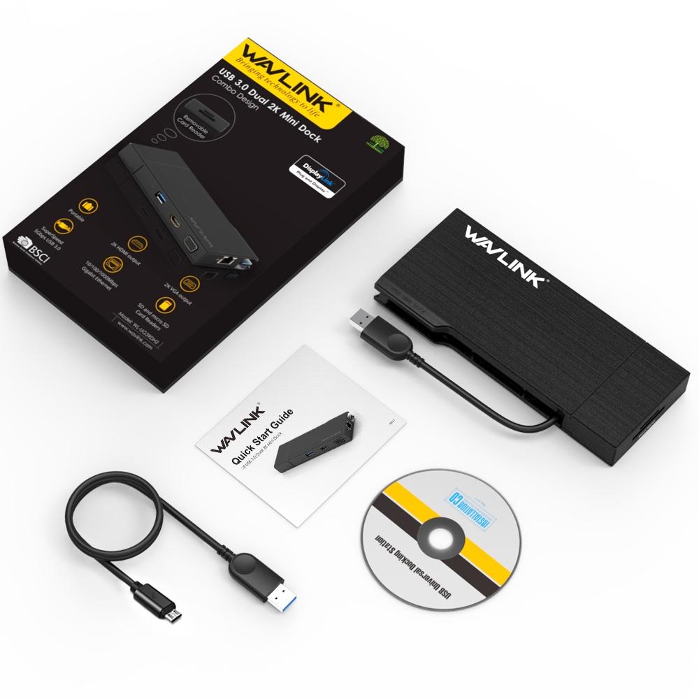 Usb3.0 Hd / Vga / Gigabit Ethernet Splitter Adapter 9