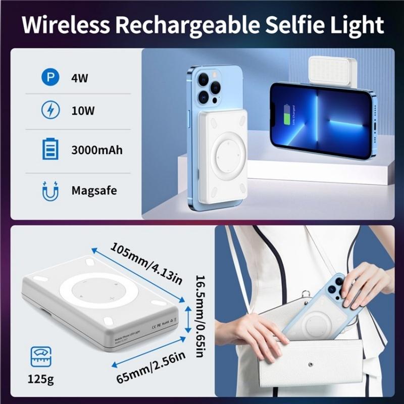 V17 Live Broadcast Magnetic Phone Photography Lamp with Rgb Led Fill Light 11