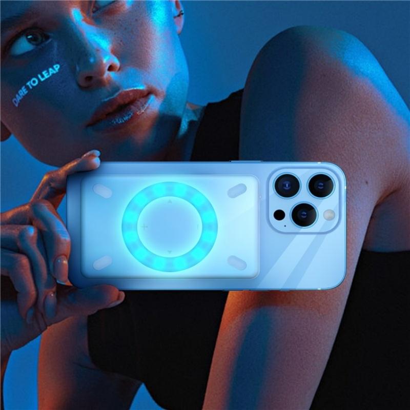 V17 Live Broadcast Magnetic Phone Photography Lamp with Rgb Led Fill Light 12