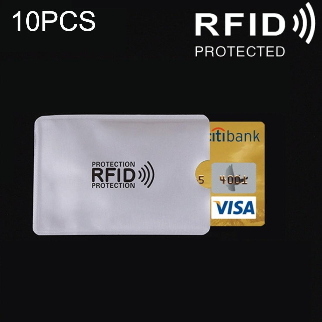 10 Rfid Blocking Aluminum Foil Card Holders - 9.1x6.3cm - Pack of 10 4