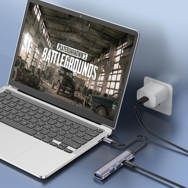 Aluminum Multi-Port Usb-C Adapter Hub 8
