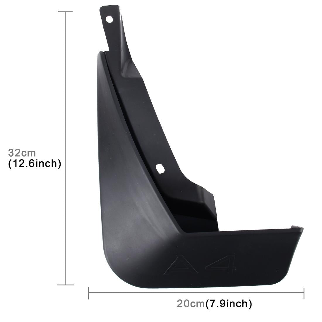 4 Pcs Car Auto Semi-Rigid Pvc Splash Flaps Fender Guard For Audi A4L 2016 Version 3