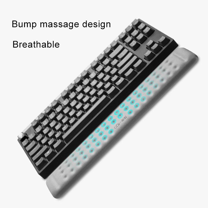 Memory Foam Wrist Rest & Mouse Pad Single Hand Black 6