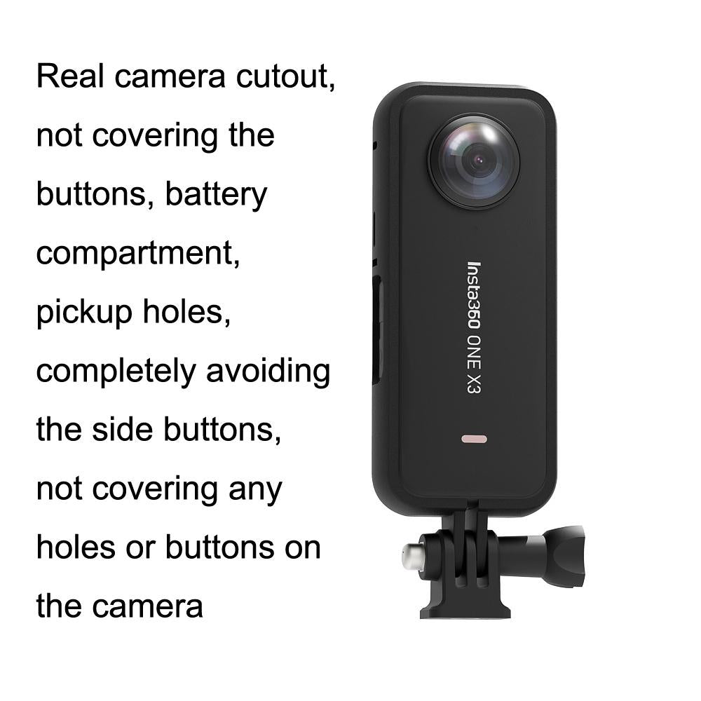 Panoramic Sports Camera with Plastic Protection for Insta360 X3 7