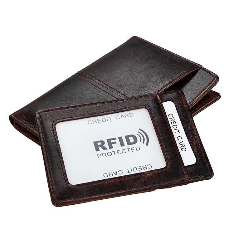 Detachable Card Holder Leather Wallet for Men - Antimagnetic Rfid 7