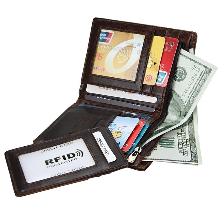 Detachable Card Holder Leather Wallet for Men - Antimagnetic Rfid 8