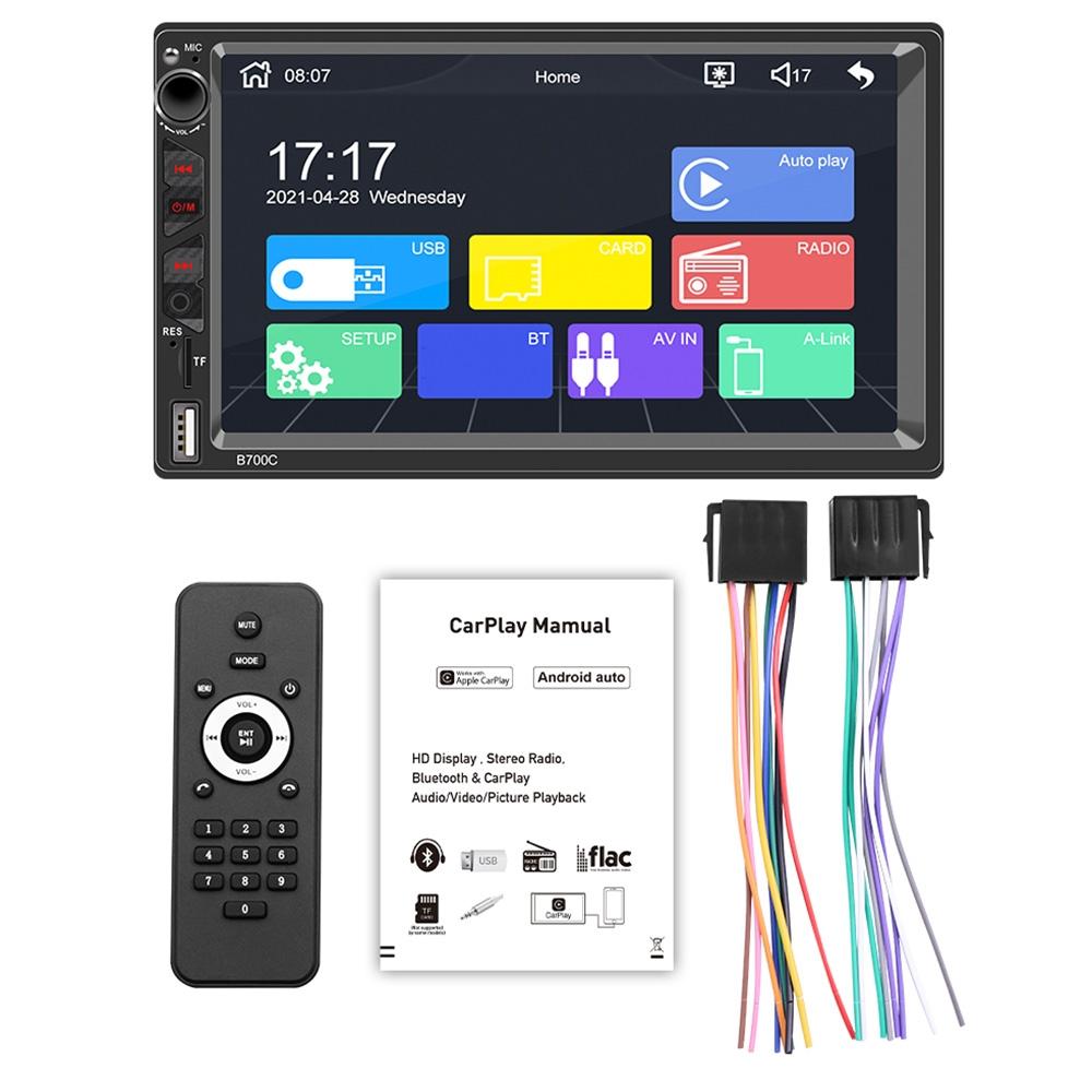 7 Inch Hd Car Mp5 Player With Wired Carplay Fm Bluetooth & Tf Card 3