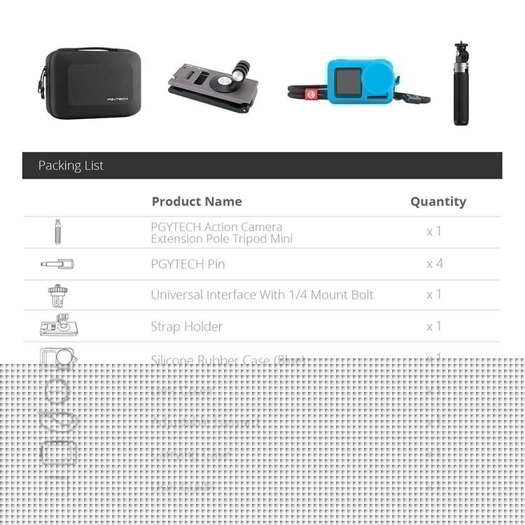 Travel Kit for Dji Action Tripod Backpack Clip Storage Bag 5