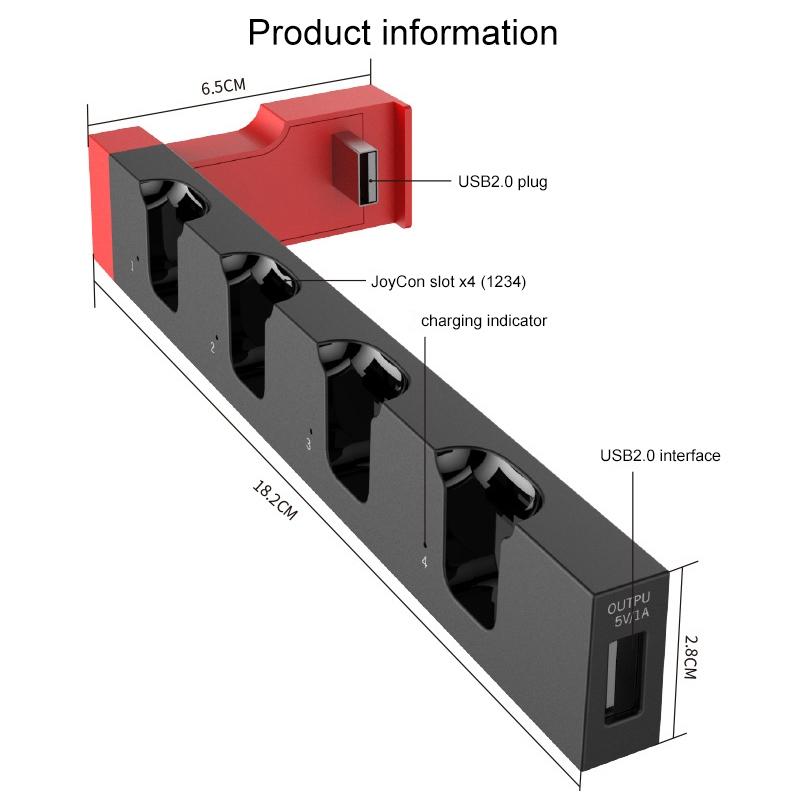 Joy Con Charging Dock for Nintendo Switch - Compact 9