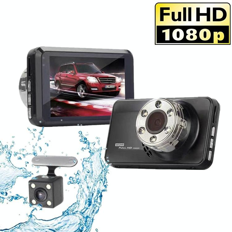 Hidden Dual-lens Car Dvr with Reversing Video Monitor 3