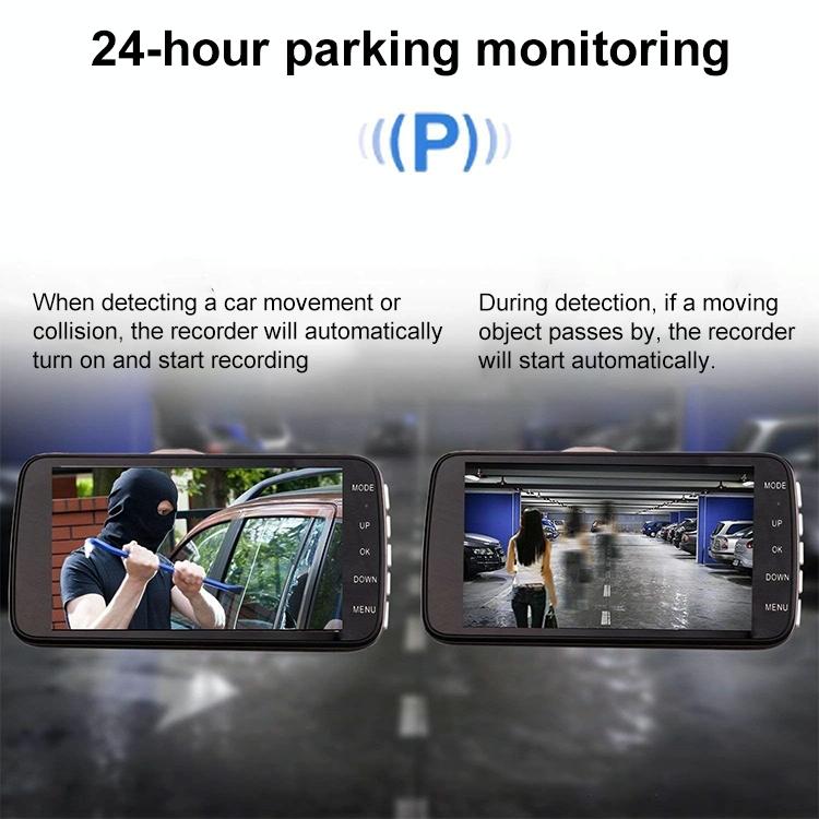 Hidden Dual-lens Car Dvr with Reversing Video Monitor 6