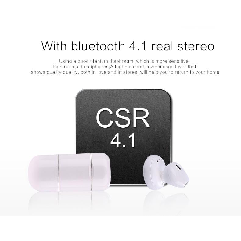 Mini Bluetooth 4.2 In-ear Stereo Earphone with Charging Box - Single Ear 3