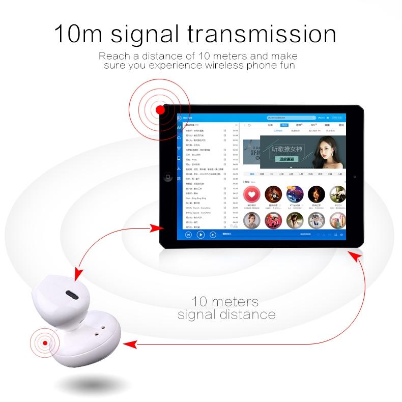Mini Bluetooth 4.2 In-ear Stereo Earphone with Charging Box - Single Ear 4