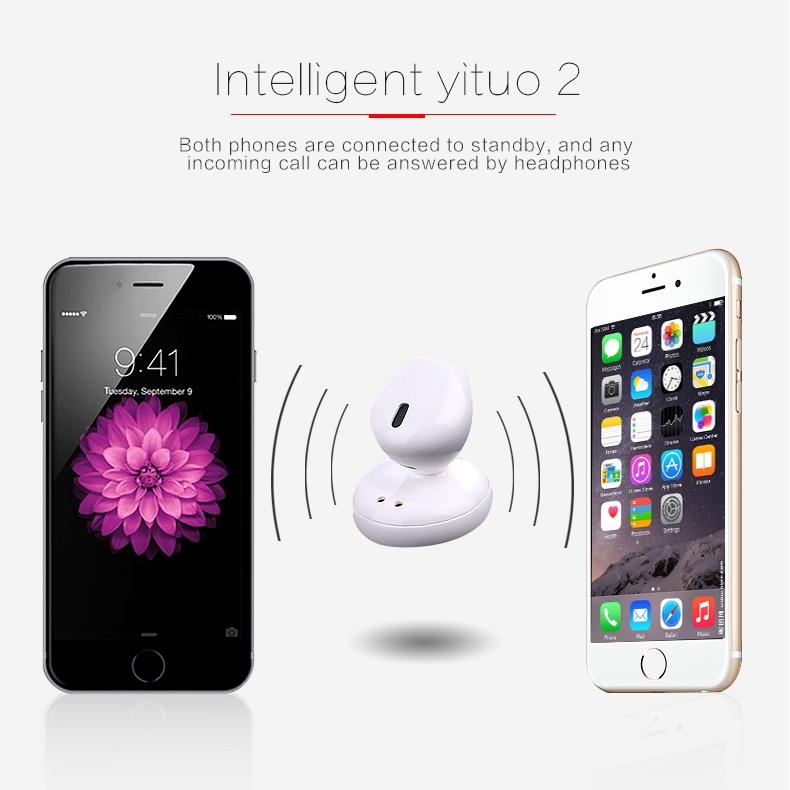 Mini Bluetooth 4.2 In-ear Stereo Earphone with Charging Box - Single Ear 6