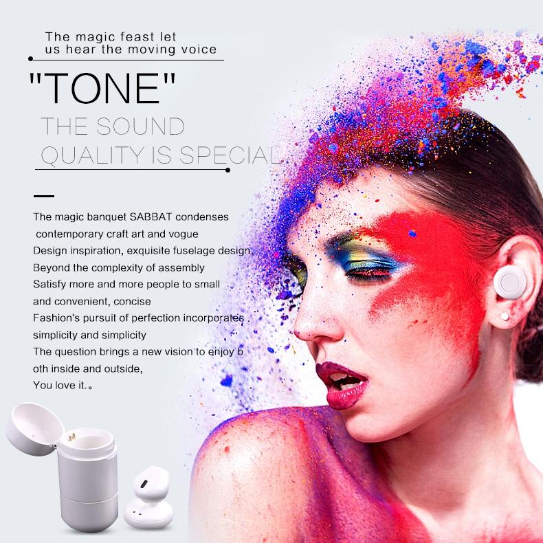 Mini Bluetooth 4.2 In-ear Stereo Earphone with Charging Box - Single Ear 7