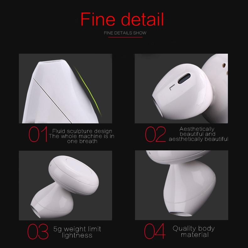 Mini Bluetooth 4.2 In-ear Stereo Earphone with Charging Box - Single Ear 11