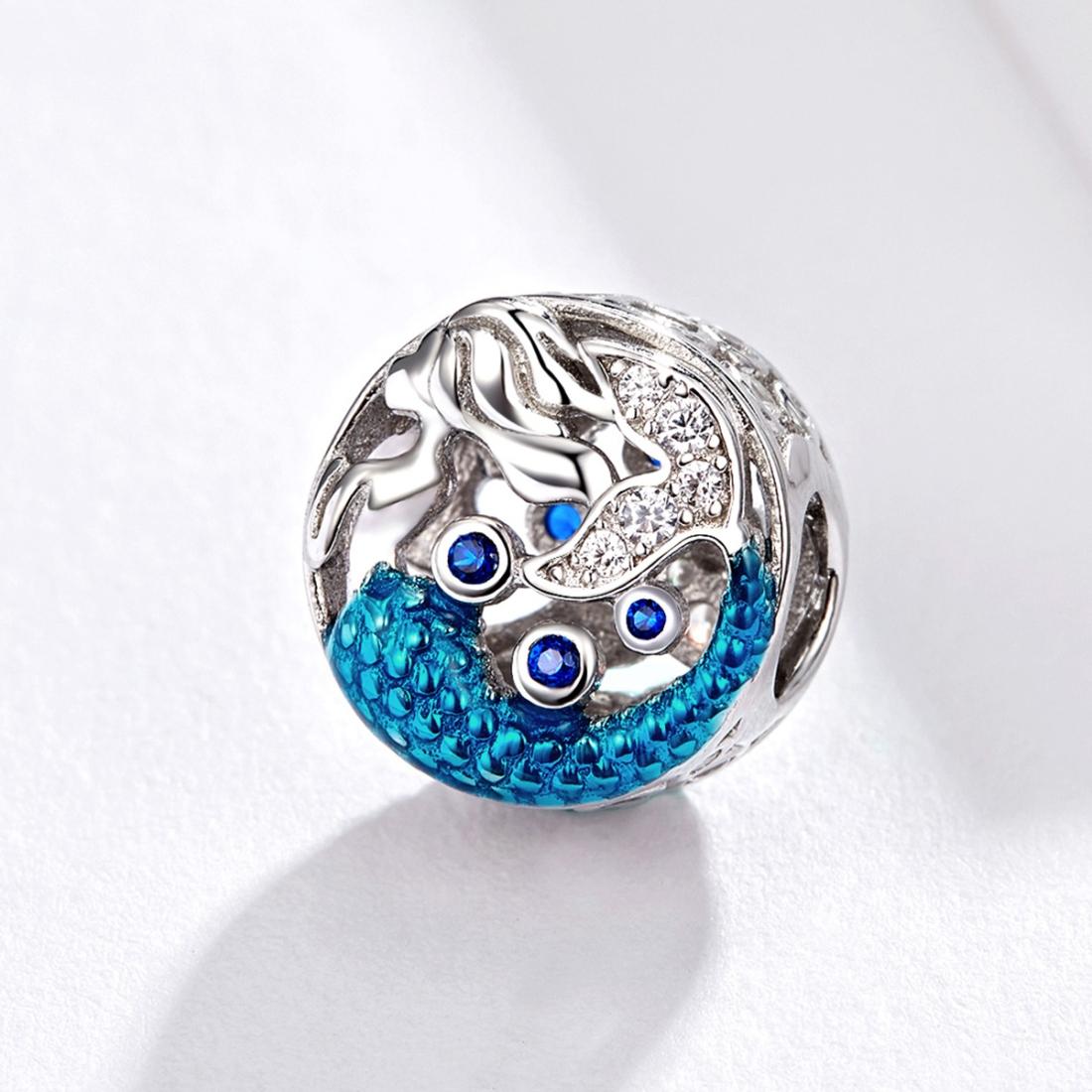 925 Sterling Silver Mermaid Beads For Diy Bracelets & Necklaces 3