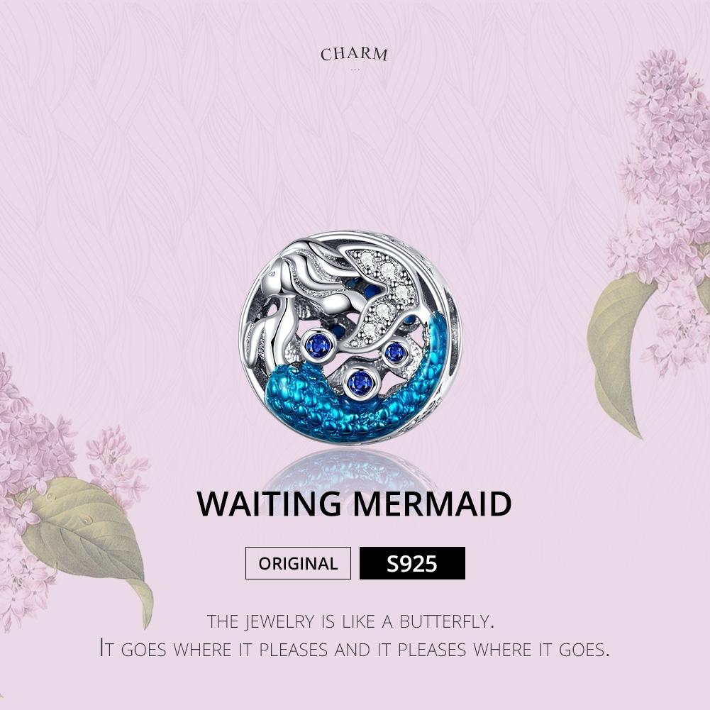 925 Sterling Silver Mermaid Beads For Diy Bracelets & Necklaces 4