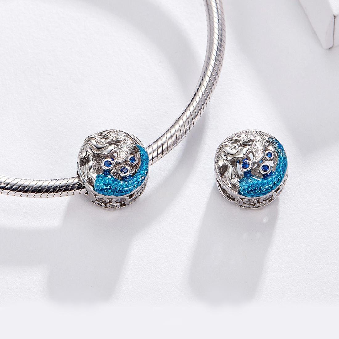925 Sterling Silver Mermaid Beads For Diy Bracelets & Necklaces 7