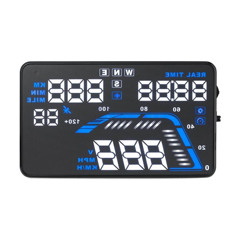 5.5 Inch Car Gps Hud Display Speed Altitude Alarm 13