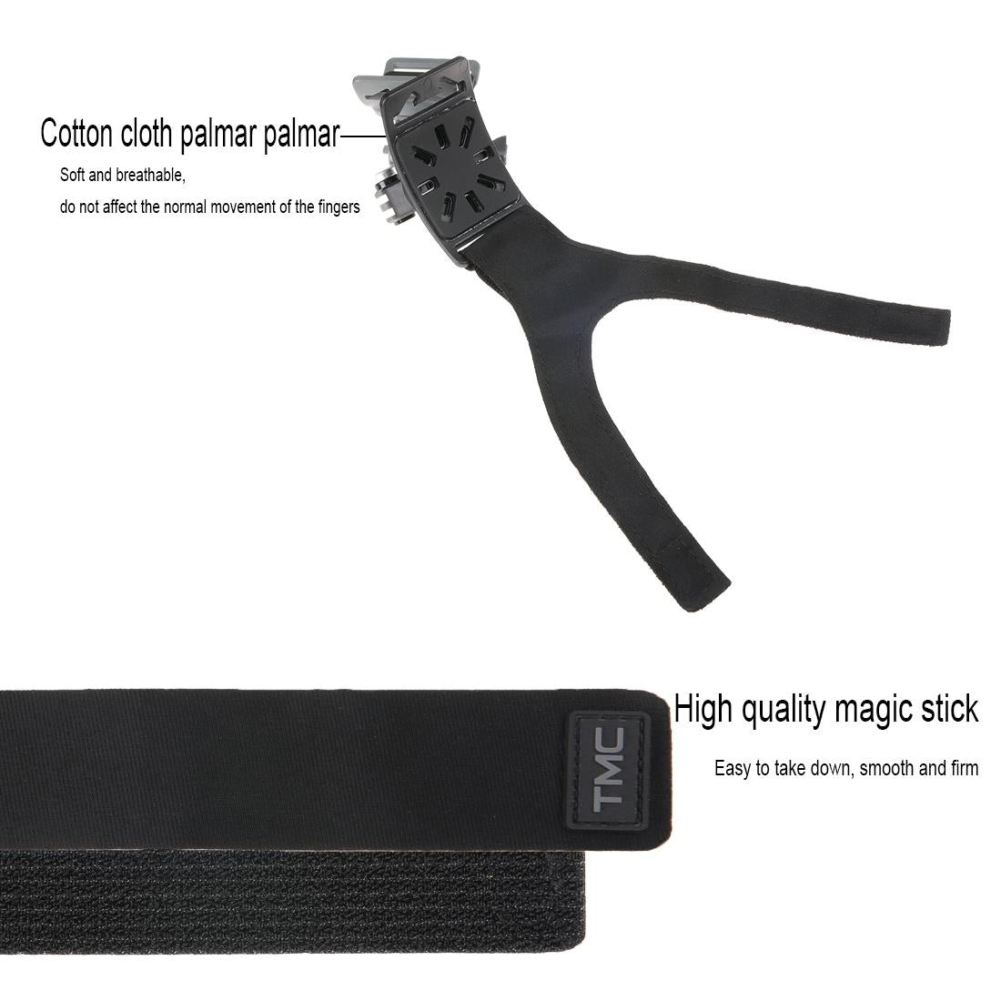 360 Degree Rotation Mount for Gopro Insta360 Dji Action Cameras - 3-in-1 Straps for Hand Wrist Arm Leg 4