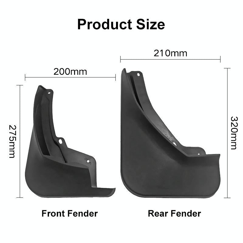 For Skoda Karoq 2017-2023 4Pcs / Set Car Auto Soft Plastic Splash Flaps Fender Guard 4